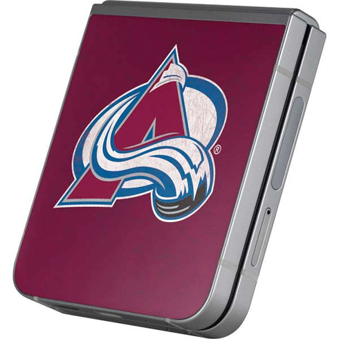 NHL Colorado Avalanche Distressed Galaxy Z Flip6 Skin